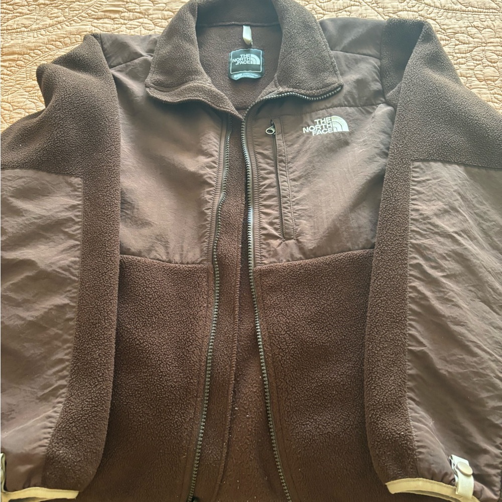 The North Face Brown Performance Jacket Fleece Hybrid